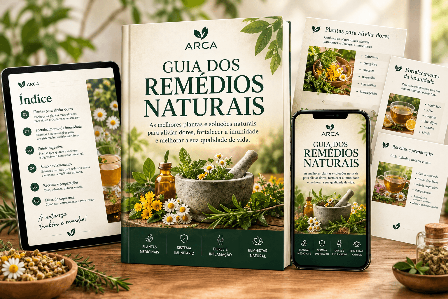 Capa do BÓNUS 2: GUIA DOS REMÉDIOS NATURAIS